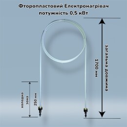 Фторопластовий електронагрівач (ФЕН) 0,5 кВт (Арт.F05)